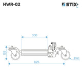 Wieldolly Professioneel | 680kg | Hydraulisch | Brede rollen