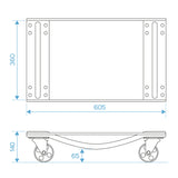 Automover set / Wiel dolly’s | 2 stuks