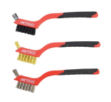 Multifunctionele Staalborstel Set – 3-delig | Voor Roestverwijdering & Precisie Reiniging