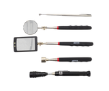 Inspectiespiegel en Magnetische Grijpers Set – 5-delig met LED