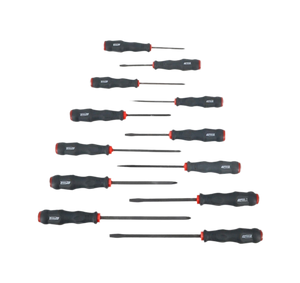 Schroevendraaierset – 12-delig | CrV S2 Staal | Magnetische Tip | Antislip Handgreep