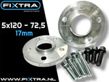 Spoorverbreders 5x120 / 72,5