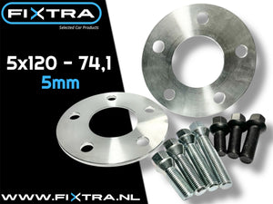 Spoorverbreders 5x120 / 74,1